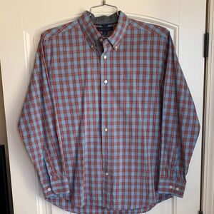 Like New! Tommy Hilfiger Red and Blue Checkered Shirt